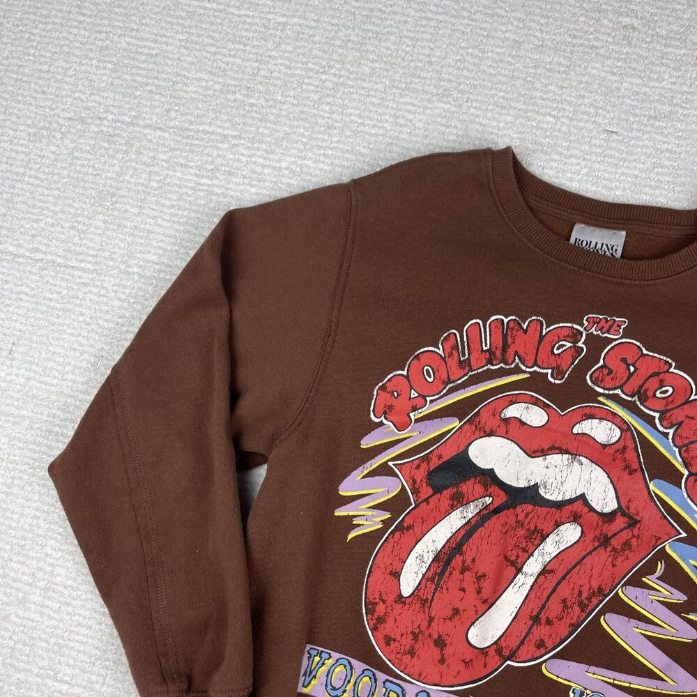 Rolling Stones Crewneck Sweatshirt Men XXS Brown Voodoo Lounge 1994 Sweater - Picture 3 of 16